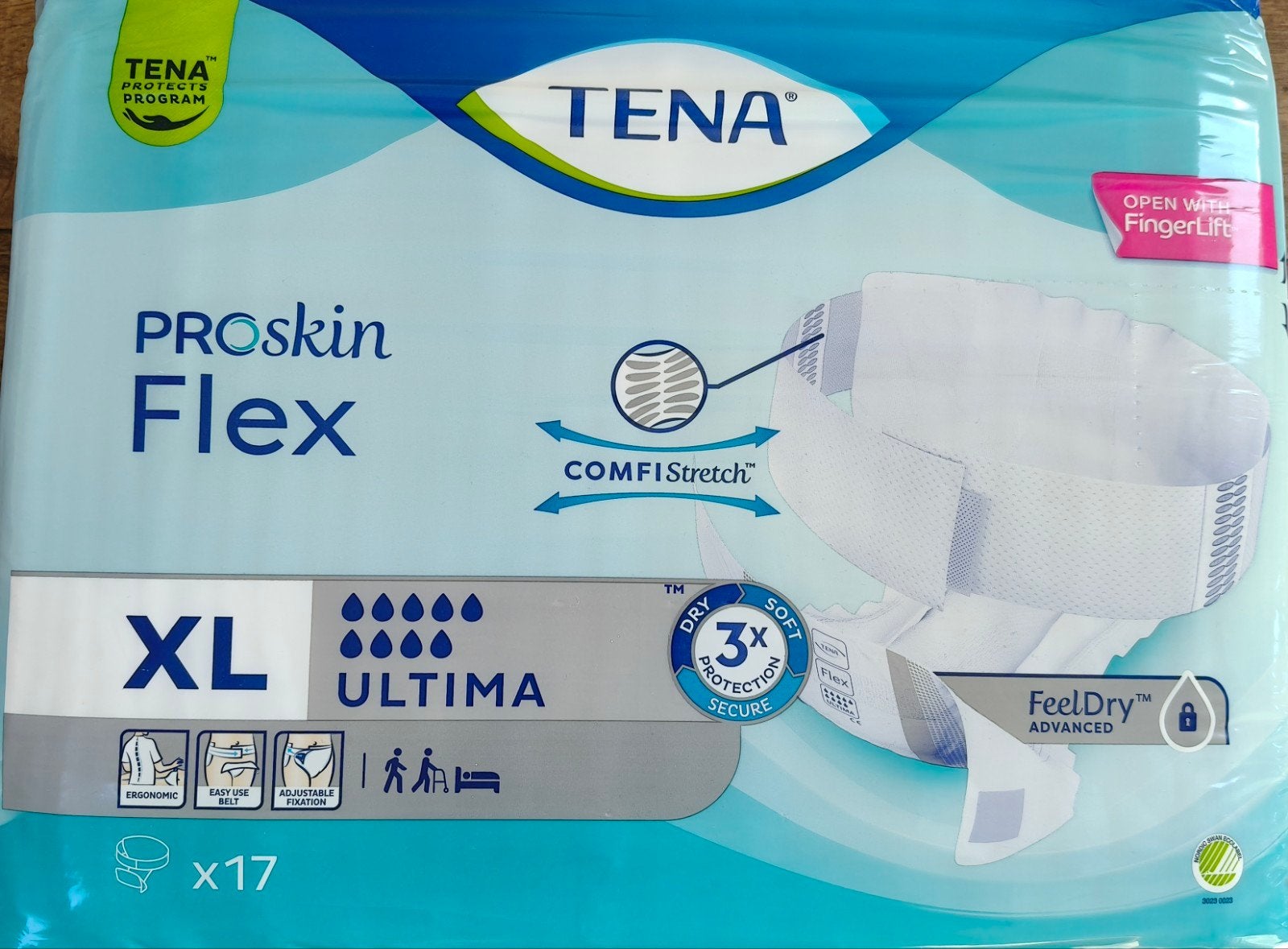 Tena Proskin Flex XL, Diversen, Ophalen