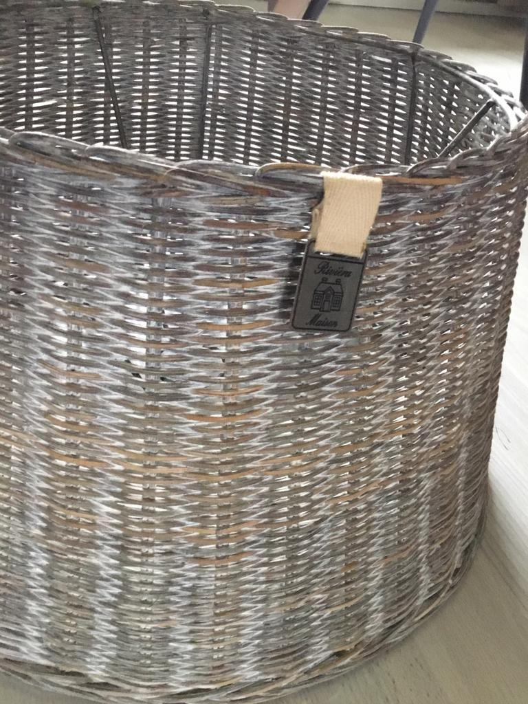 Rievera maison ratan lamp lampekap, Ophalen, Zo goed als nieuw, Rond, 25 tot 50 cm