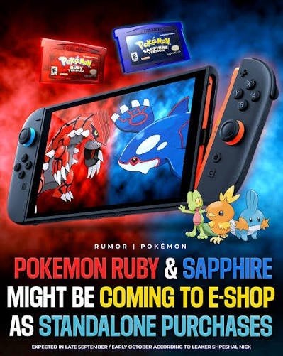 GEZOCHT: Gamer Pokemon Ruby/Sapphire voor exclusieve Pokemon, Spelcomputers en Games, Ophalen
