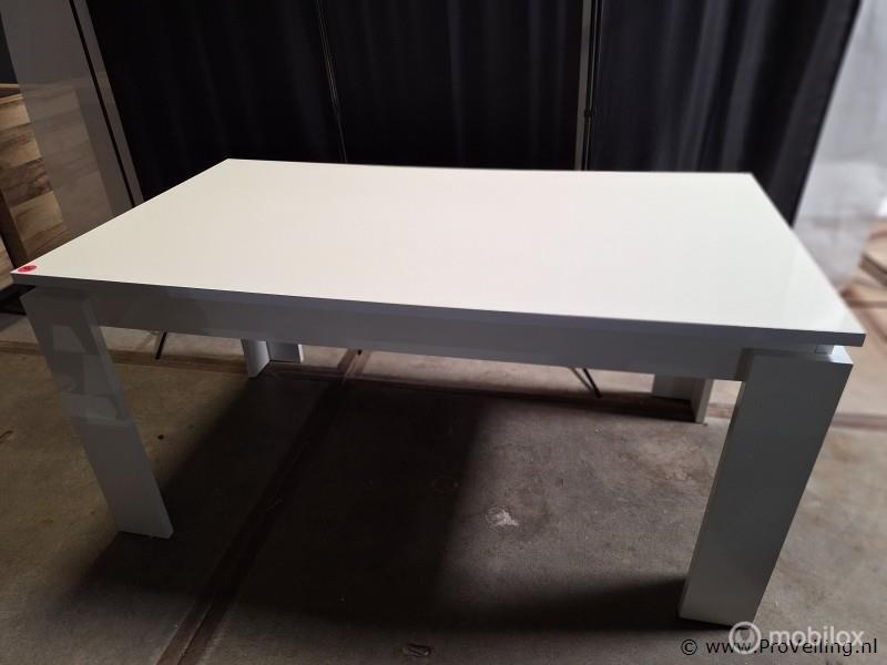 Online Veiling: Eettafel - wit hoogglans