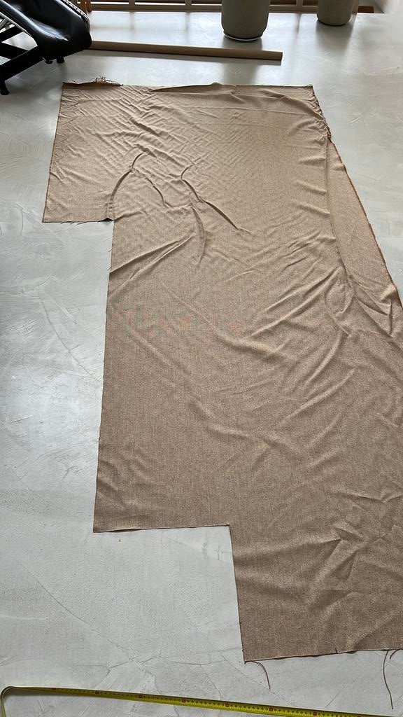 Coupon camira mainline flax Mordon zandkleur, Ophalen of Verzenden, Zo goed als nieuw