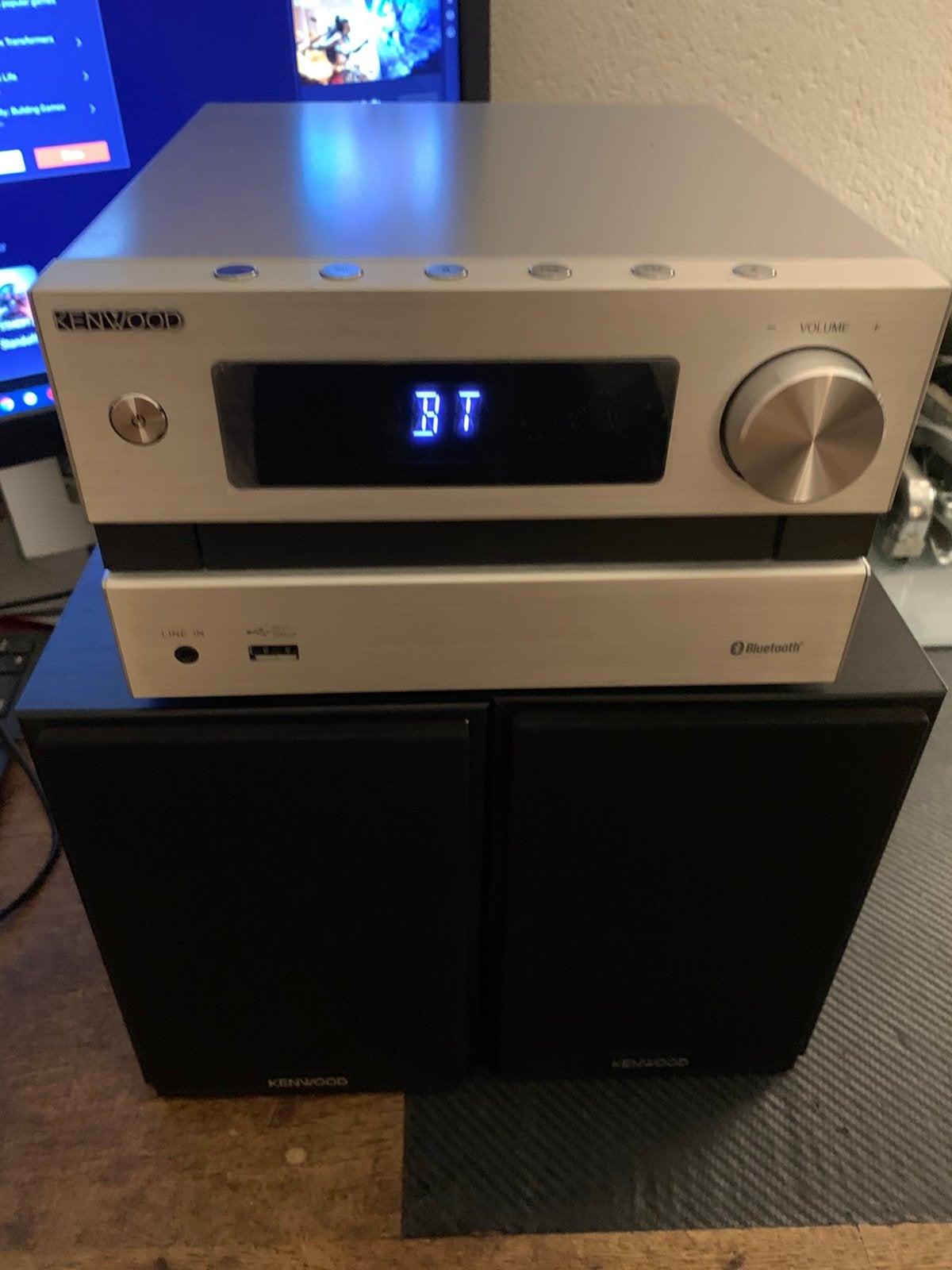Kenwood miniset met Bluetooth, Ophalen of Verzenden, Zo goed als nieuw, Speakers, Overige merken
