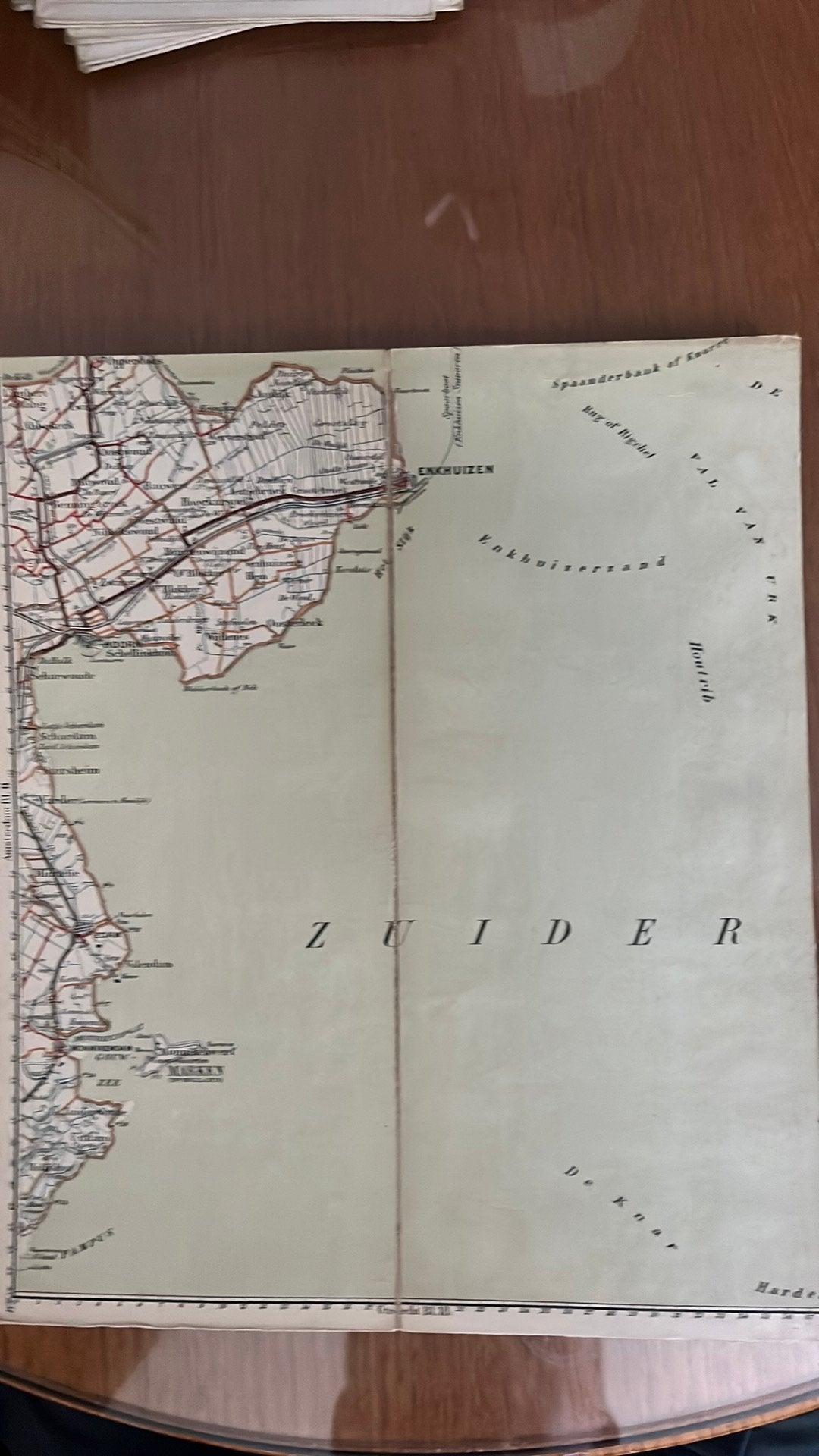 ANWB atlas blad 12 Hoorn 1910, Ophalen of Verzenden, 1800 tot 2000, Nederland, Landkaart