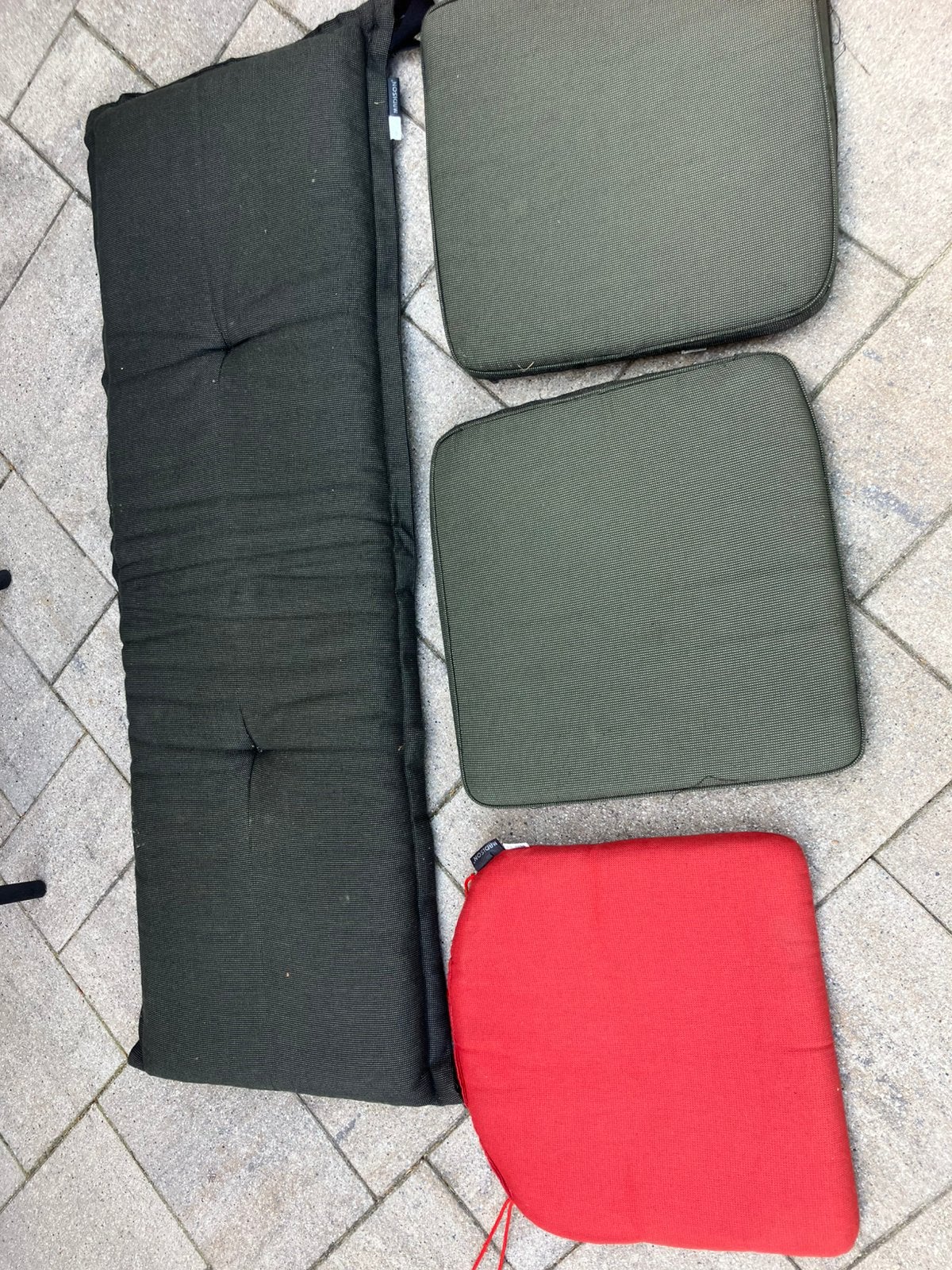 Kussens tuinstoelen en bank, Ophalen, Gebruikt