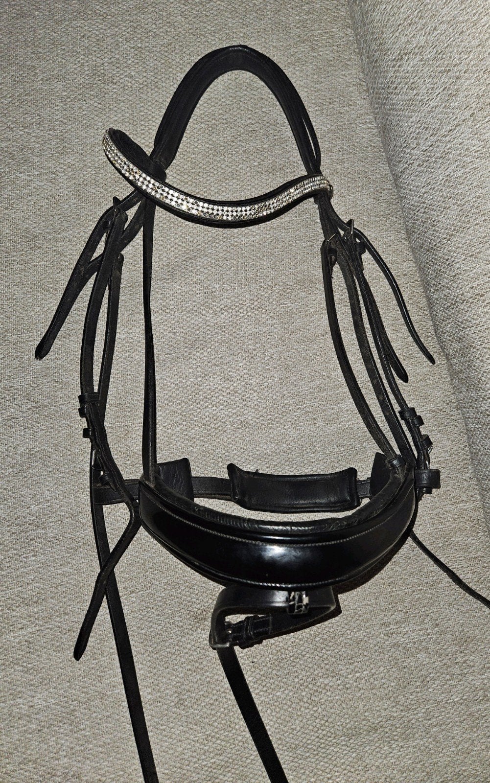 net hoofdstel met lak neusriem, Ophalen of Verzenden, Profi-Rider, Hoofdstel, Full