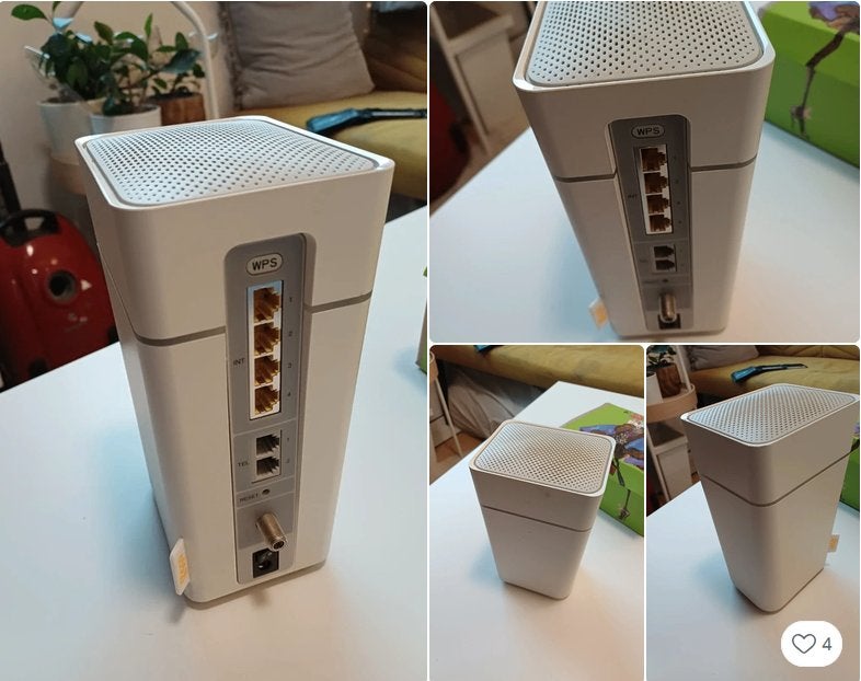Ziggo Connectbox Giga / modem / router, Computers en Software, Routers en Modems, Ophalen of Verzenden, Zo goed als nieuw, Router met modem