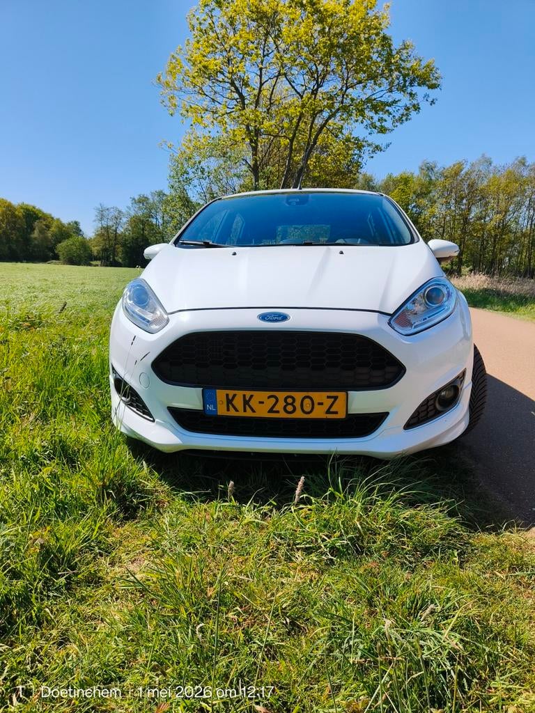 Ford Fiësta 1.0 74KW/101PK 5D 2016 Wit, Auto's, Voorwielaandrijving, Zwart, Origineel Nederlands, Handgeschakeld