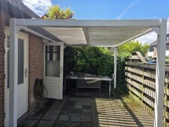 Te koop aluminium overkapping in goede staat!, Ophalen, Gebruikt