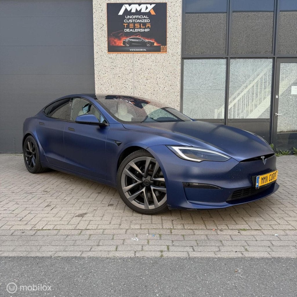 Tesla Model S Long Range + MATT PPF + HW4 + TREKHAAK + EAP, Automaat, 2165 kg, 600 km, Leder