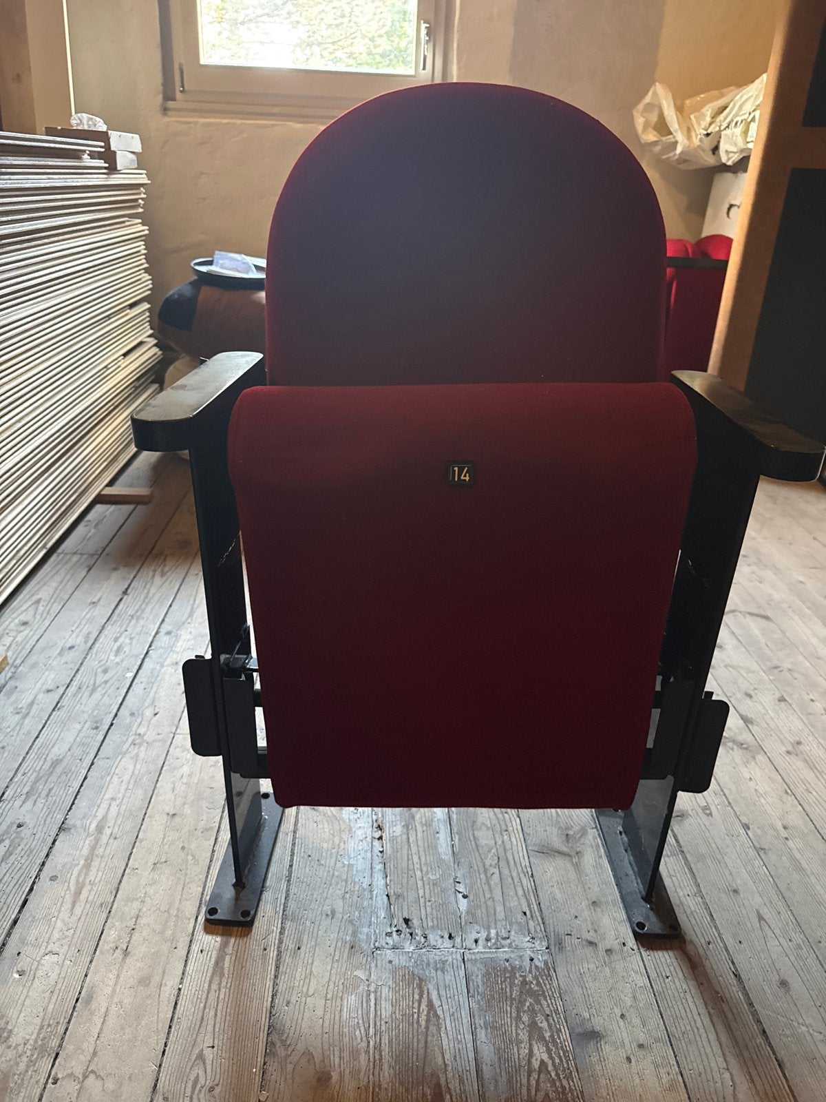 6x Theaterstoelen voor Mancave/Thuisbioscoop - Inklapbaar, Ophalen, Gebruikt, Stof, Vijf, Zes of meer stoelen