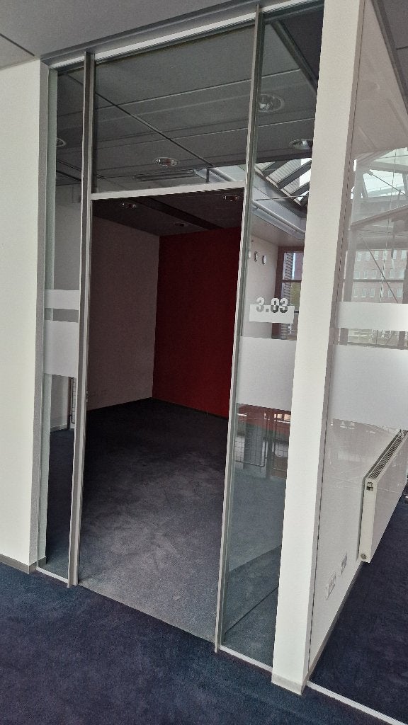 Glazen deur binnendeur taatsdeur + metalen kozijn ( 298 ), Ophalen, 120 cm of meer, Binnendeur, Nb