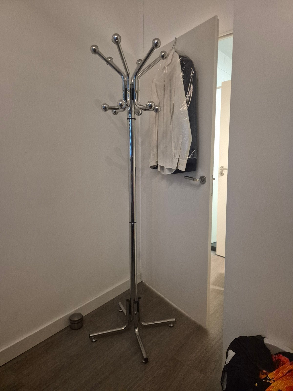 Jaren '80 Chrome Kapstok - Zeer Mooie Staat, 185 cm, Ophalen
