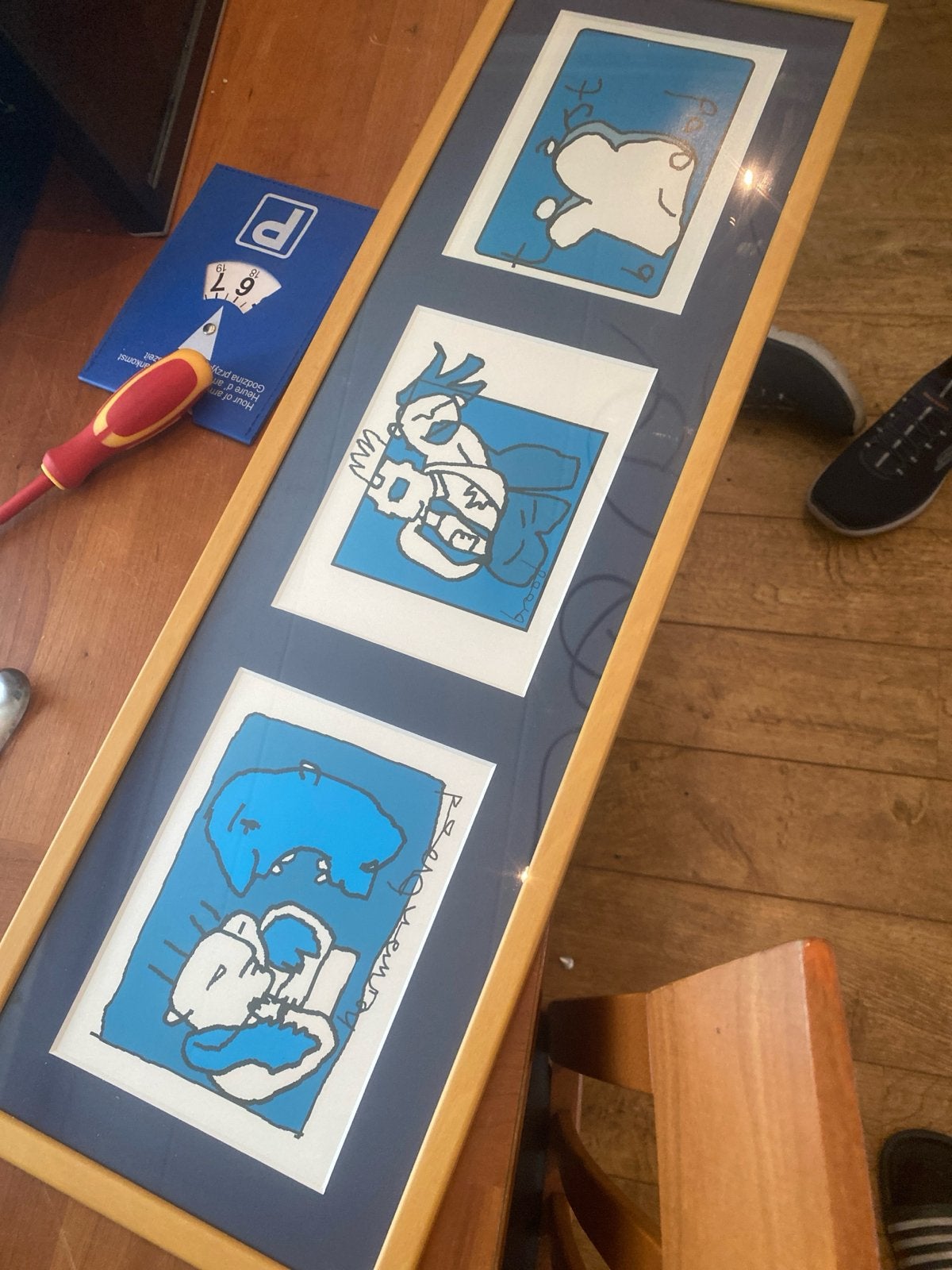 Originele Herman Brood Zeefdruk Drieluik - ca. 1995, Antiek en Kunst, Origineel, Ophalen of Verzenden, Zeefdruk