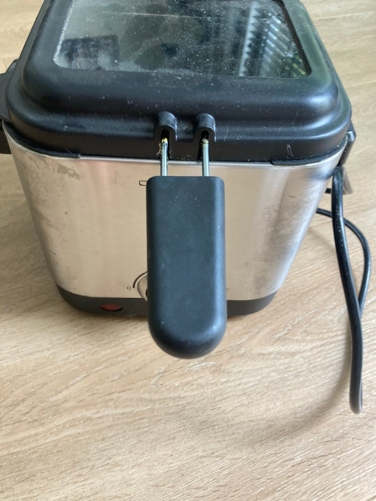 Handige mini frituurpan voor thuis of op de camping, 1 tot 2 liter, Ophalen, Gebruikt, Uitneembare binnenpan