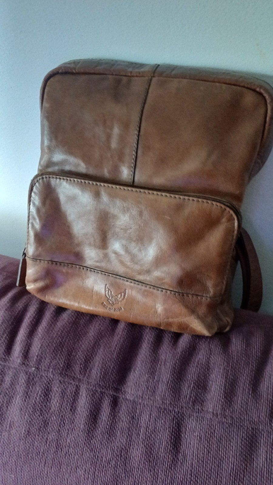 Rise of Rosa ledere vintage rugtas, Ophalen of Verzenden, Zo goed als nieuw, Overige merken