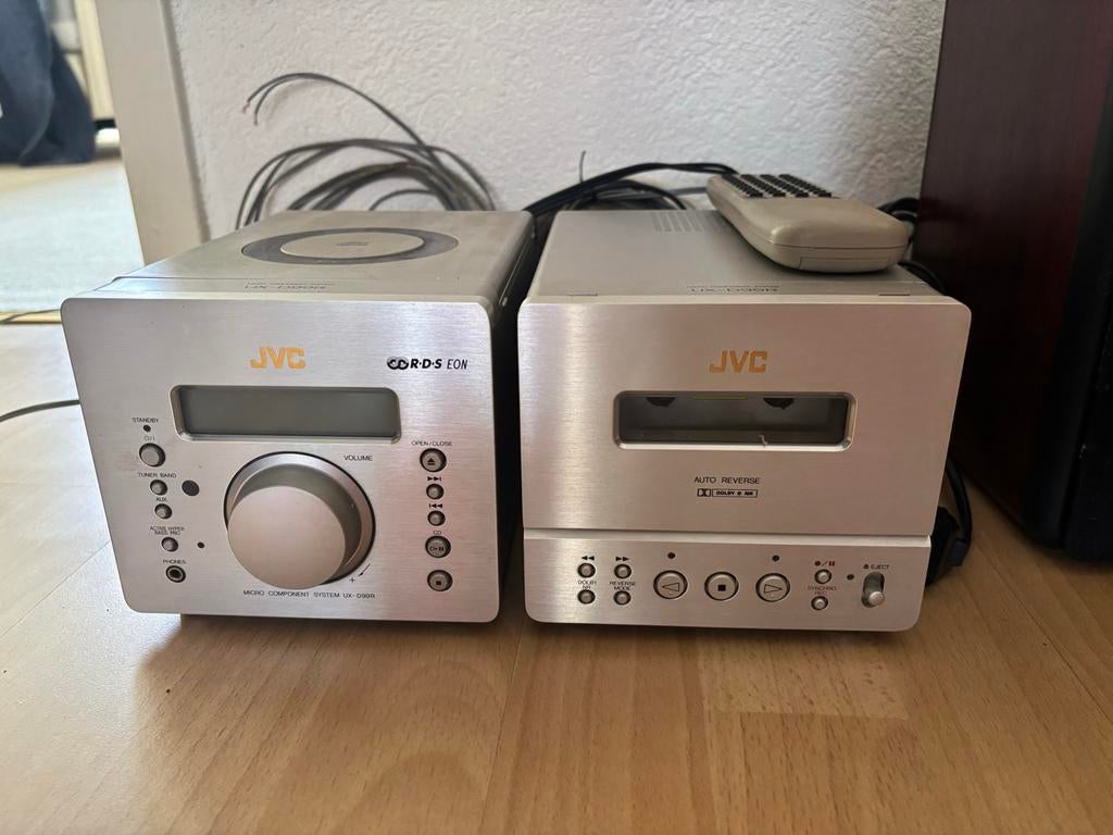 JVC Micro Component System UX-D99R met speakers, Gebruikt, Ophalen of Verzenden, Microset, Cassettedeck