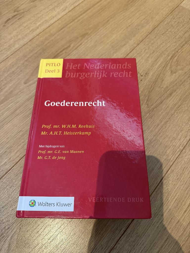 Pitlo 3 - Goederenrecht, Boeken, Studieboeken en Cursussen, Verzenden, Beta, Zo goed als nieuw, WO