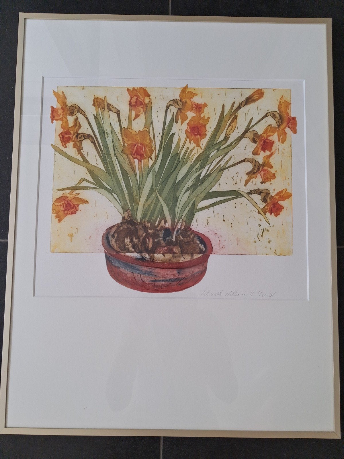 schilderij 50 cm bij 65 ets, Ophalen, 50 tot 75 cm, Schilderij