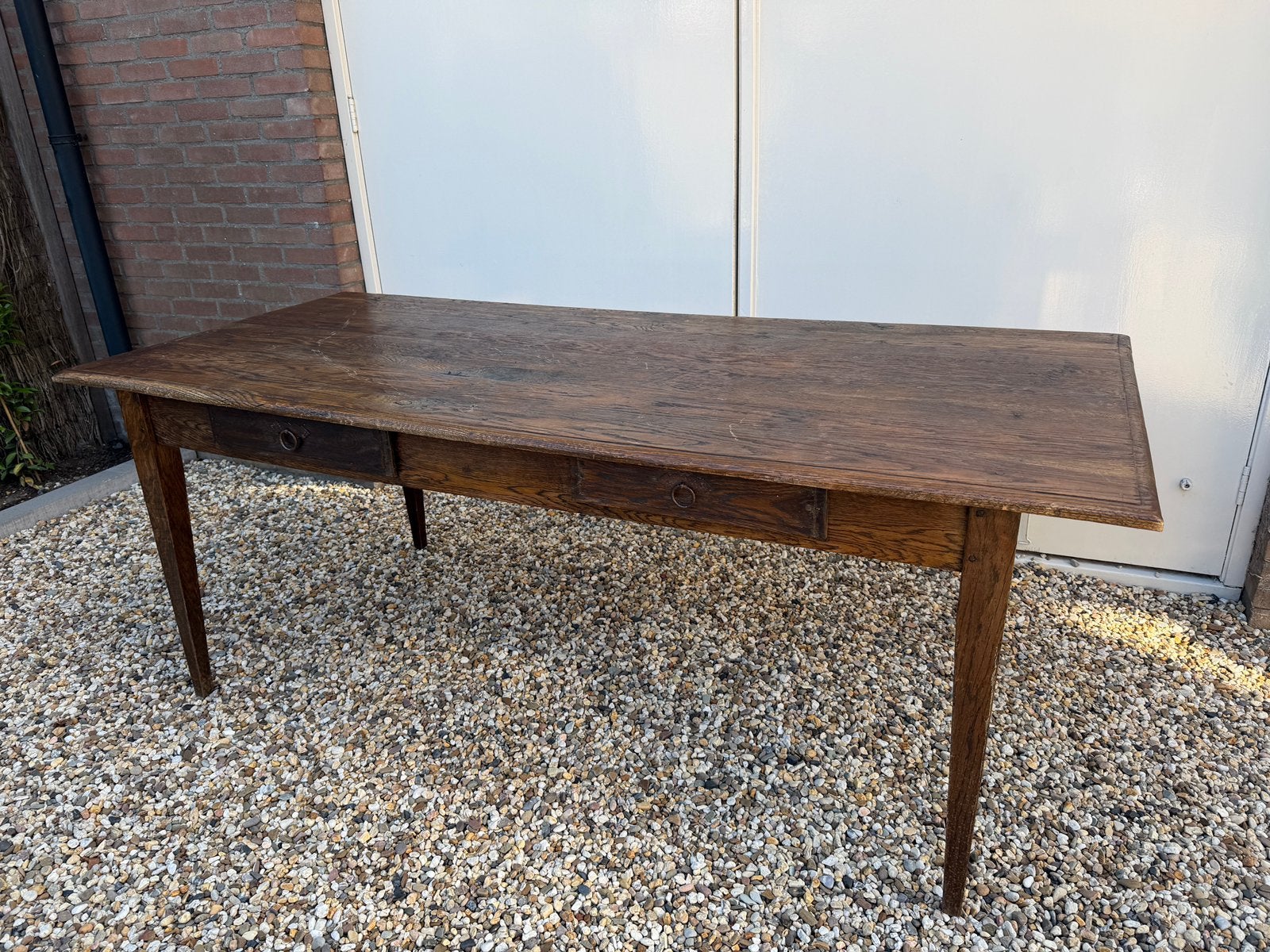 Antieke franse houten eettafel boeren tafel, Antiek en Kunst, Ophalen