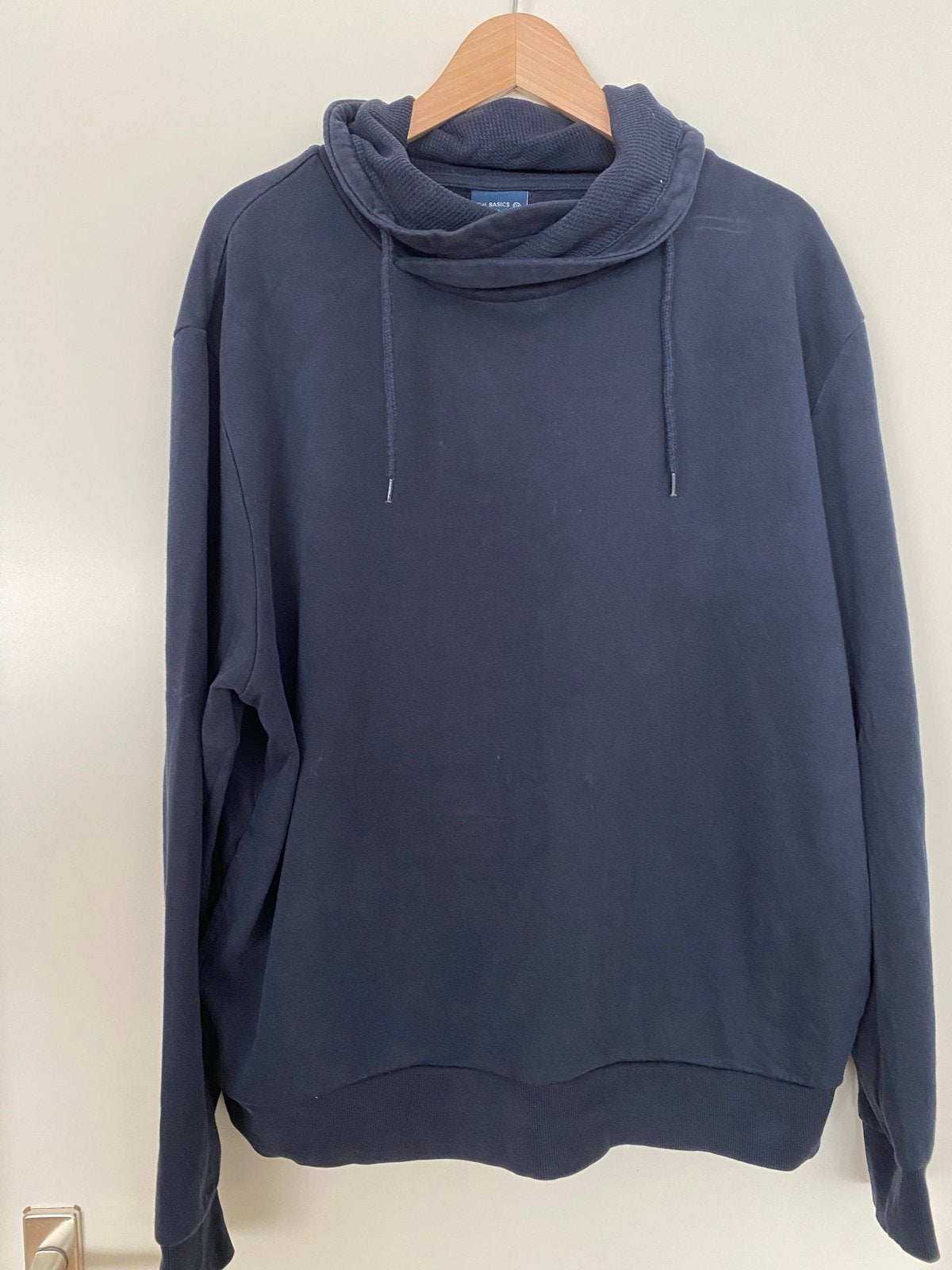 Donkerblauwe hoodie van The Basics, maat XL, Ophalen of Verzenden, Zo goed als nieuw, Maat 56/58 (XL), Blauw