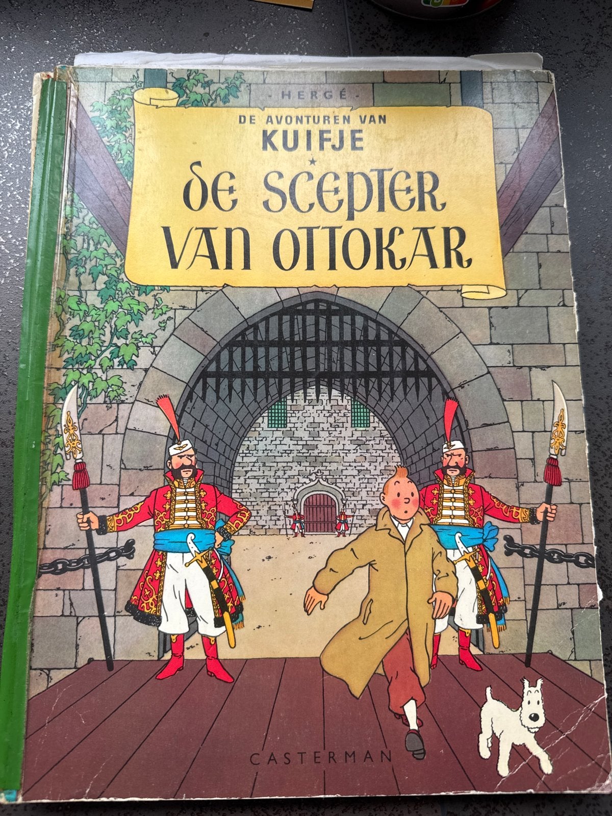 Kuifje - De Scepter van Ottokar (Eerste bladzijde los), Eén stripboek, Ophalen of Verzenden, Gelezen