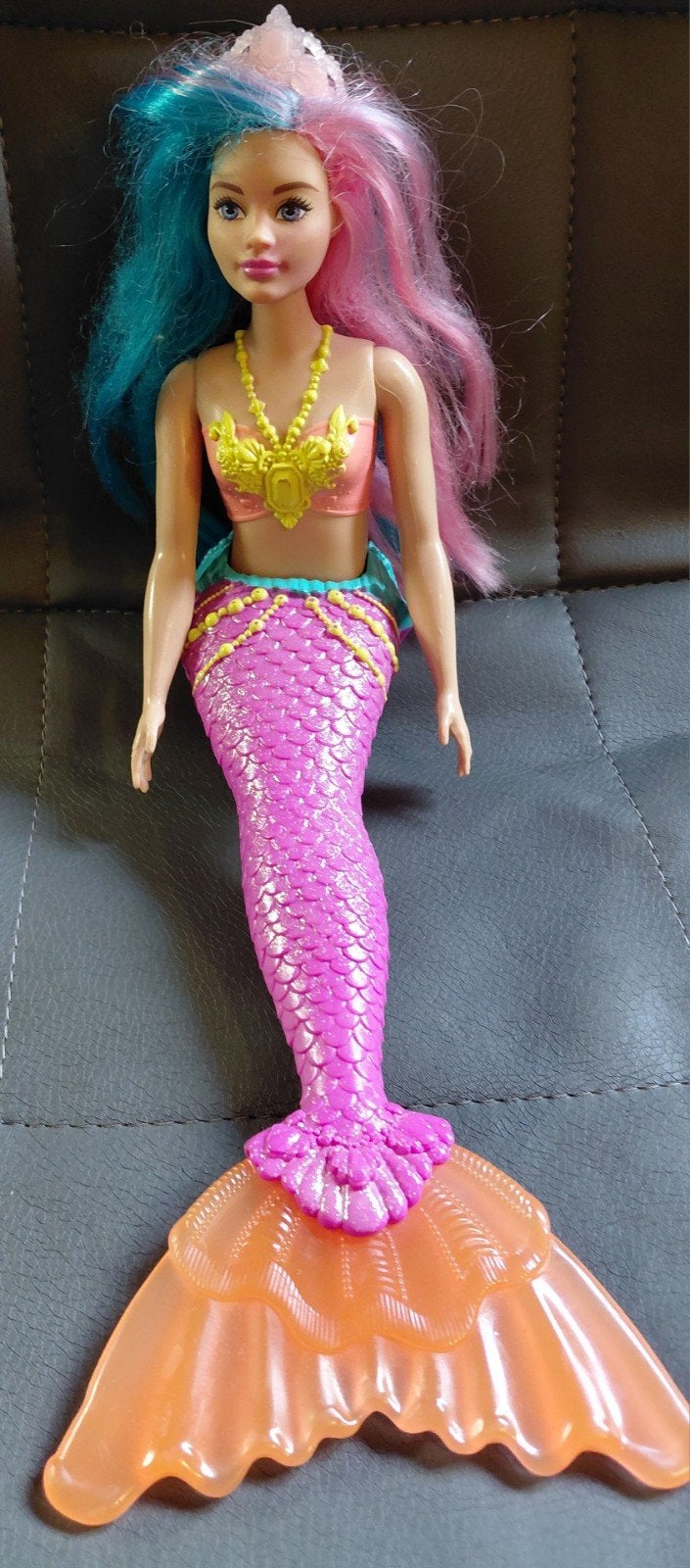 (228) Barbie Dreamtopia Zeemeerminpop - Compleet & Buigbaar, Ophalen of Verzenden, Barbie