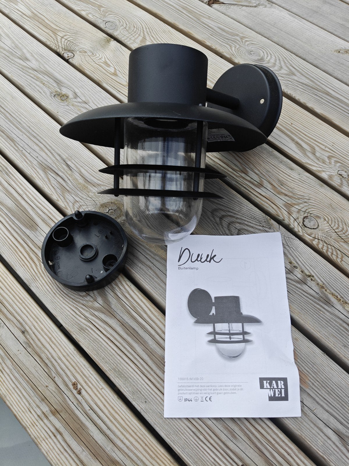 Nieuwe Karwei Duuk Buitenlamp - Zwart, Ophalen, Staal, Minder dan 50 watt, Wandlamp
