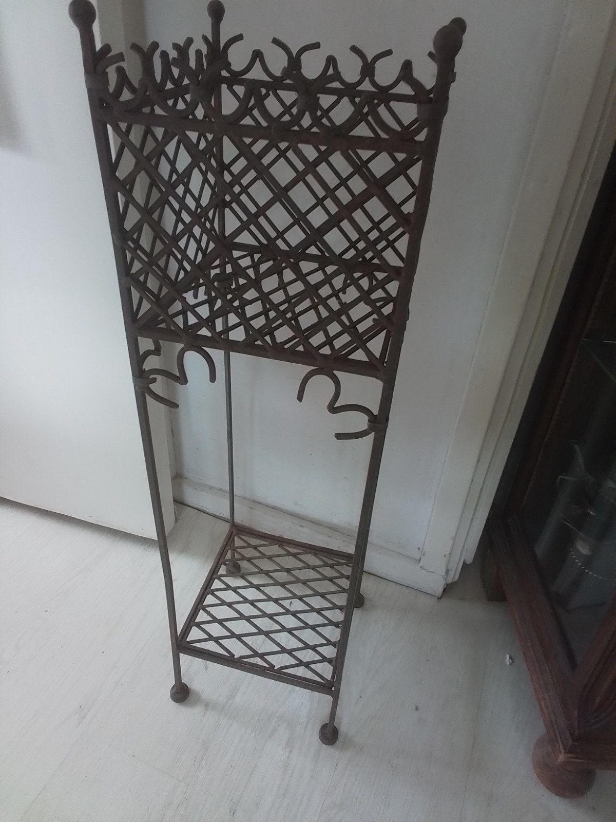 Gietijzeren plantentafel - 70 cm hoog, Ophalen of Verzenden