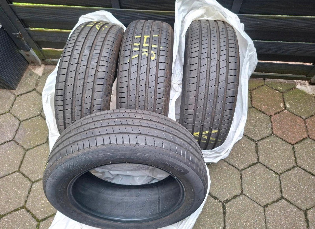 4 stuk Michelin zommer banden 195/55/16, Ophalen, 16 inch, Band(en), Personenwagen