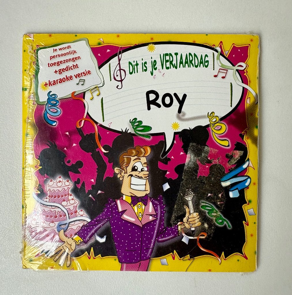 ROY CD PERSOONLIJK VERJAARDAGSLIED NIEUW GESEALDE VERPAKKING, Ophalen, Nieuw, Overige typen, Verjaardag