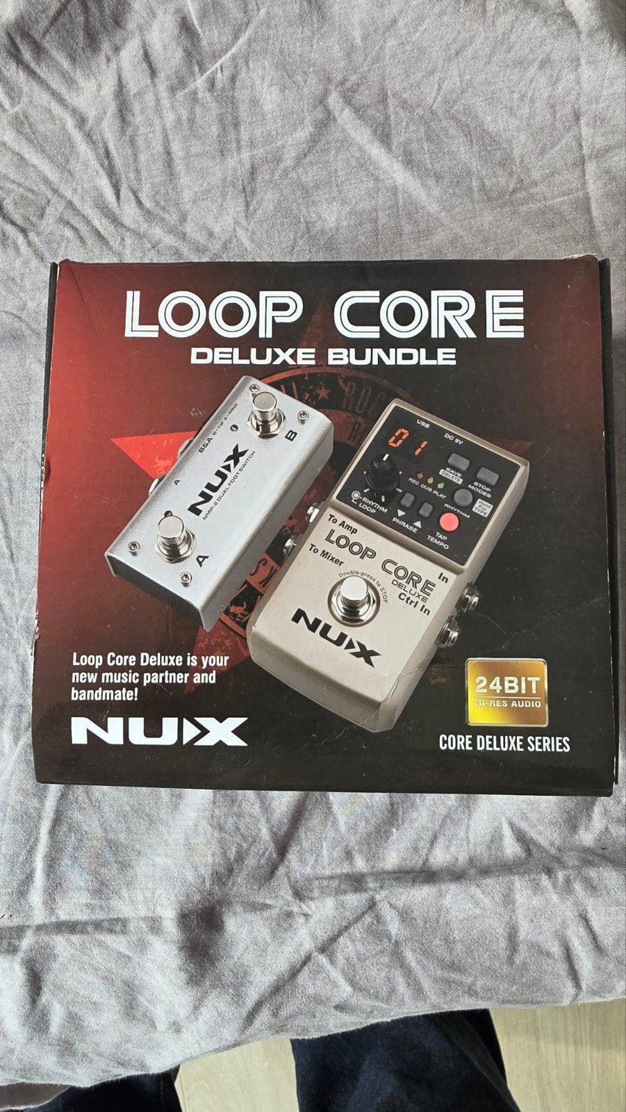 NUX Loop Core Deluxe Bundle - Looper Pedaal met Footswitch, Ophalen of Verzenden, Zo goed als nieuw, Overige typen
