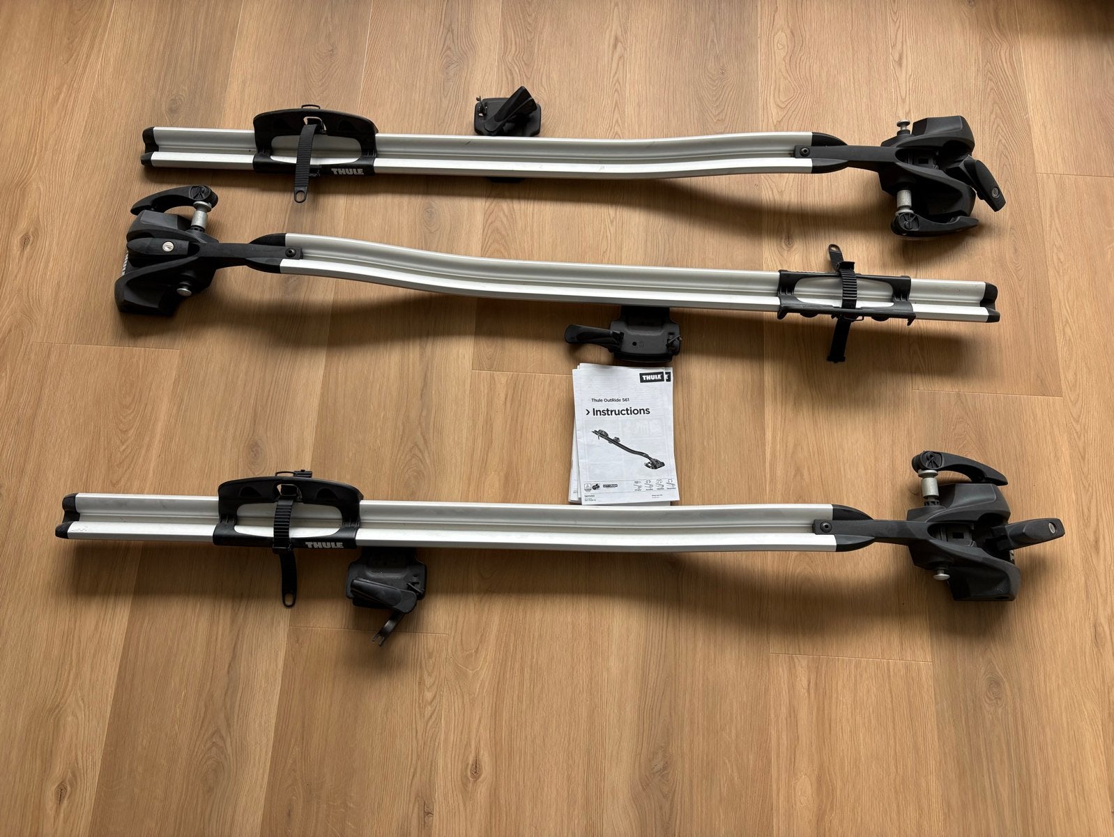 Thule OutRide 561 fietsendrager (3 stuks), Auto diversen, Ophalen of Verzenden, Zo goed als nieuw