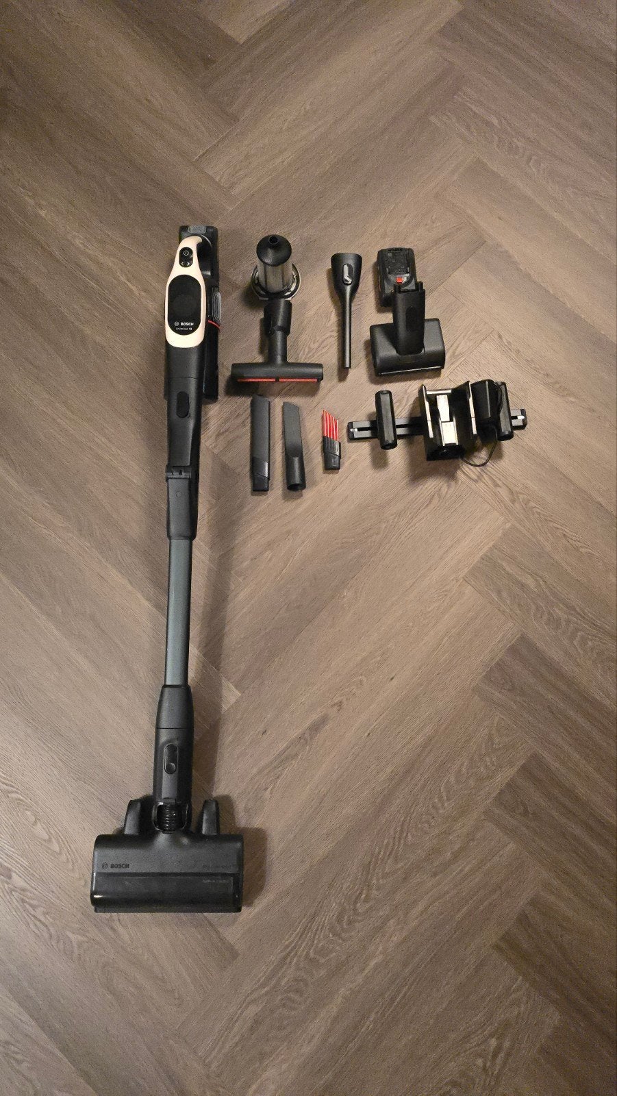 Bosch Unlimited 10 Steelstofzuiger met accessoires, Gebruikt, Bosch, Draadloos, Ophalen of Verzenden