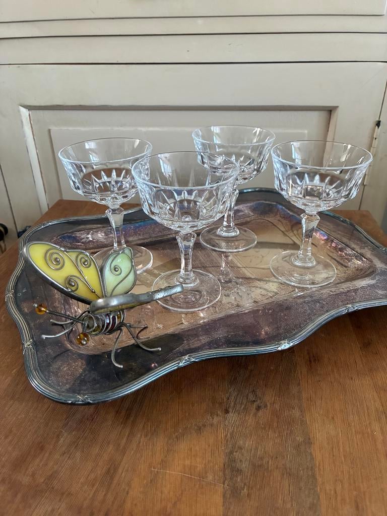 Cristal d'Arques Versailles Champagnecoupes, Ophalen of Verzenden