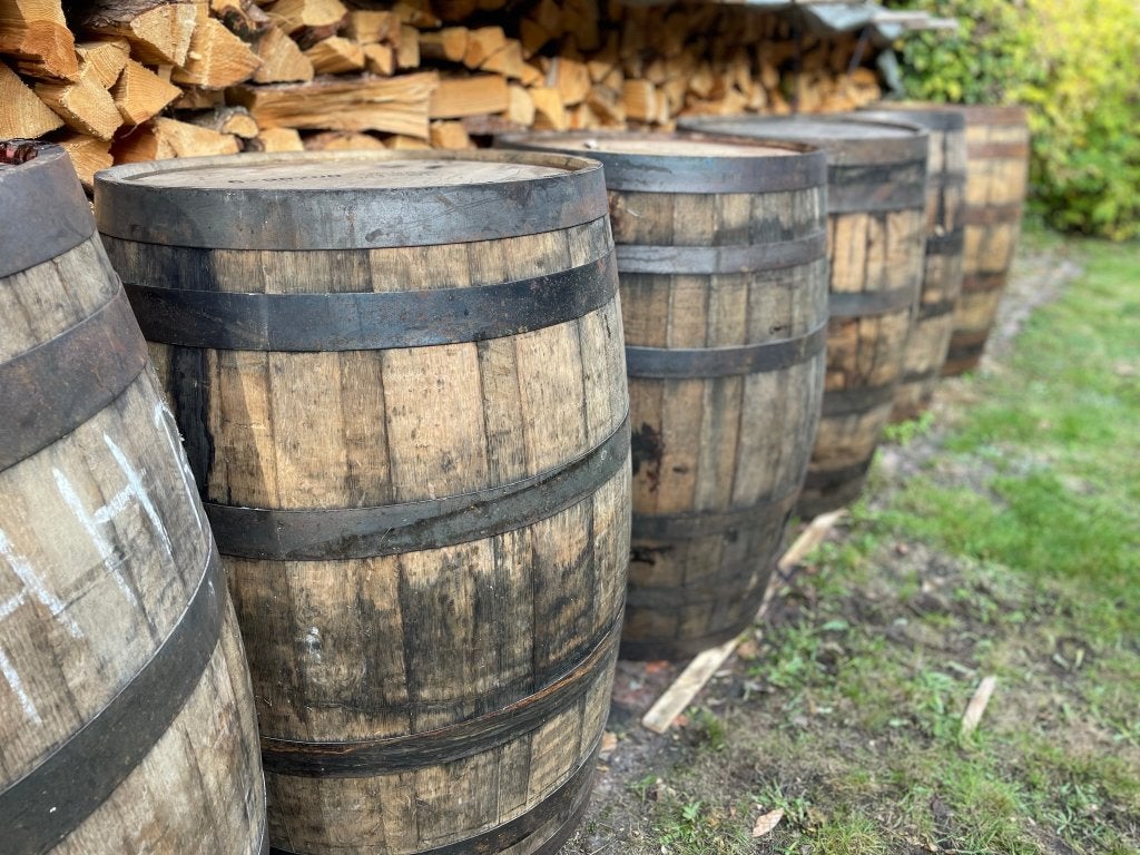 Actie! Regenton 190 liter whiskyvat/wateropslag/wijnvat, 150 liter of meer, Ophalen of Verzenden, Nieuw, Hout