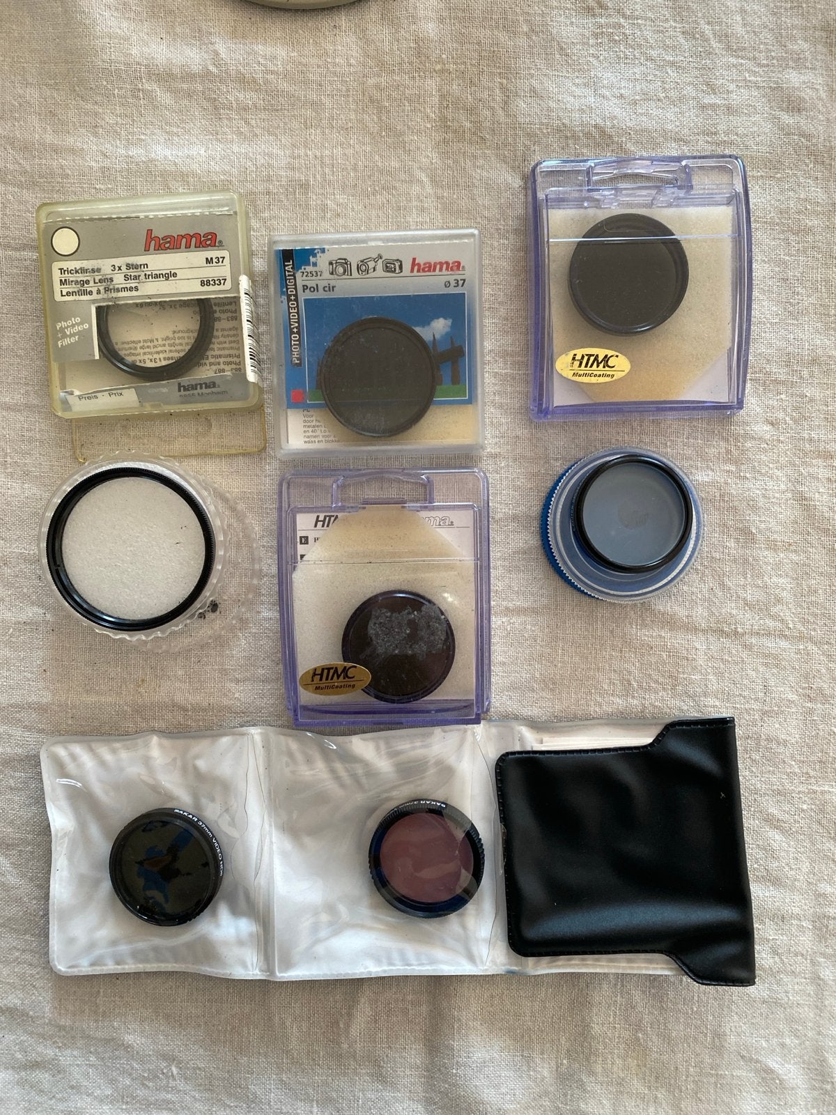 Diverse cameralenzen filters, Hama, Vanguard, HTMC, Audio, Tv en Foto, Fotografie | Filters, Gebruikt, Minder dan 50 mm, Ophalen of Verzenden