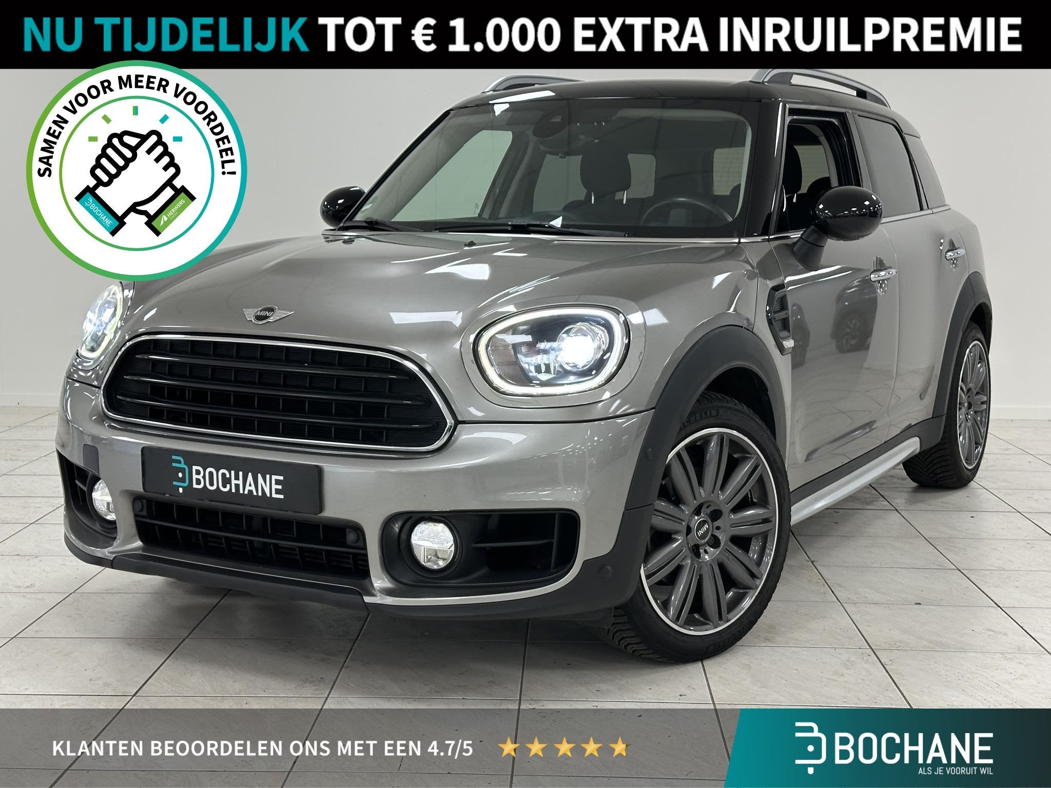 MINI Countryman 1.5 Cooper Chili ACHTERUITRIJCAMERA | PARKEE, Auto's, 136 pk, Gebruikt, Countryman, Leder en Stof