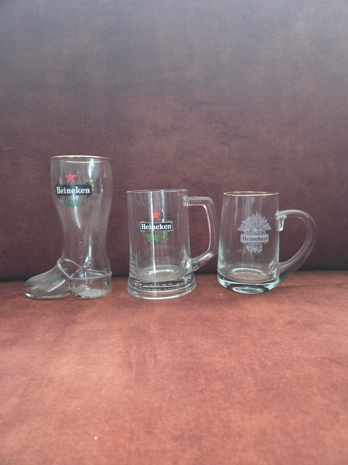 bierglazen Heineken, Ophalen of Verzenden, Zo goed als nieuw, Bierglas