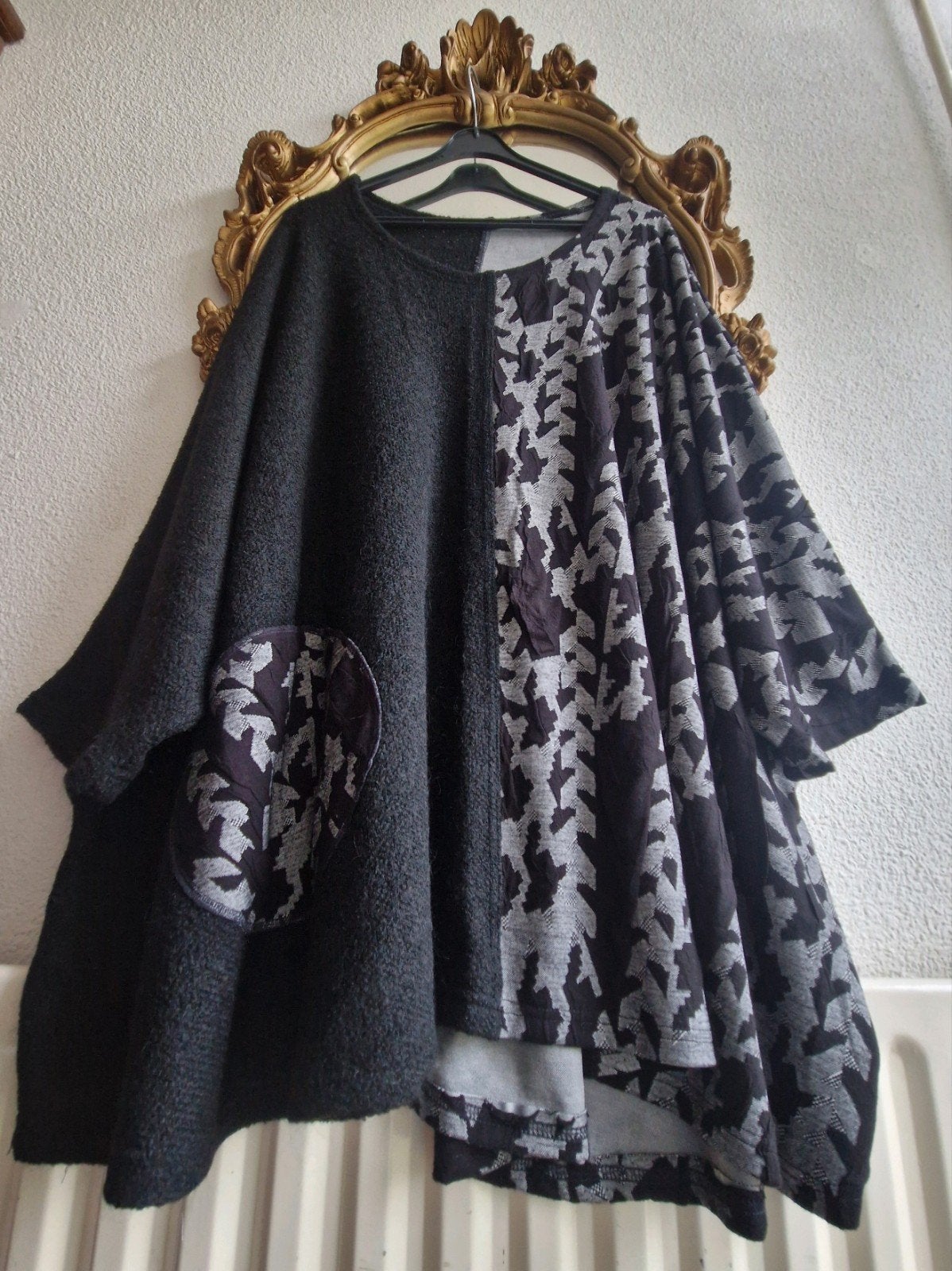 Als nieuw! La Bass zwart grijs poly wol viscose wijde trui, Kleding | Dames, Zwart, Trui of Vest, Ophalen of Verzenden, Zo goed als nieuw