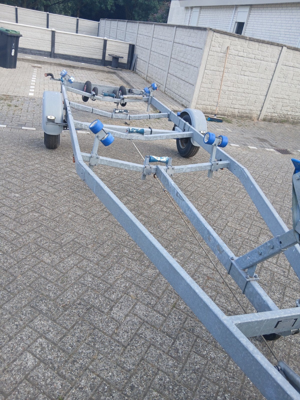 Robuuste boottrailer met rollen, geschikt voor diverse boten, Watersport en Boten, Boottrailers, Ophalen of Verzenden, Minder dan 6 meter