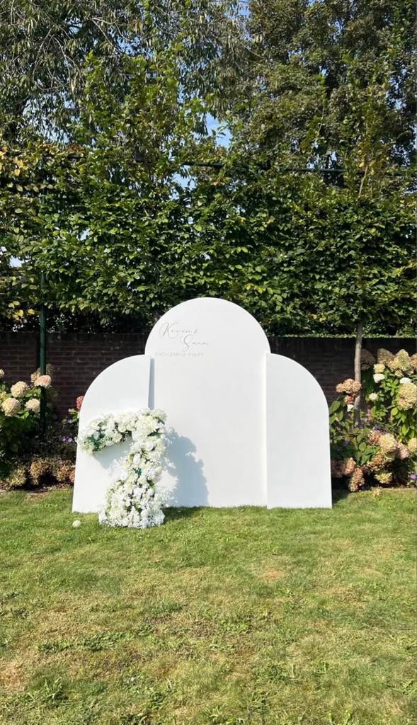 Witte backdrop te huur, Ophalen, Zo goed als nieuw, Geboorte of Huwelijk
