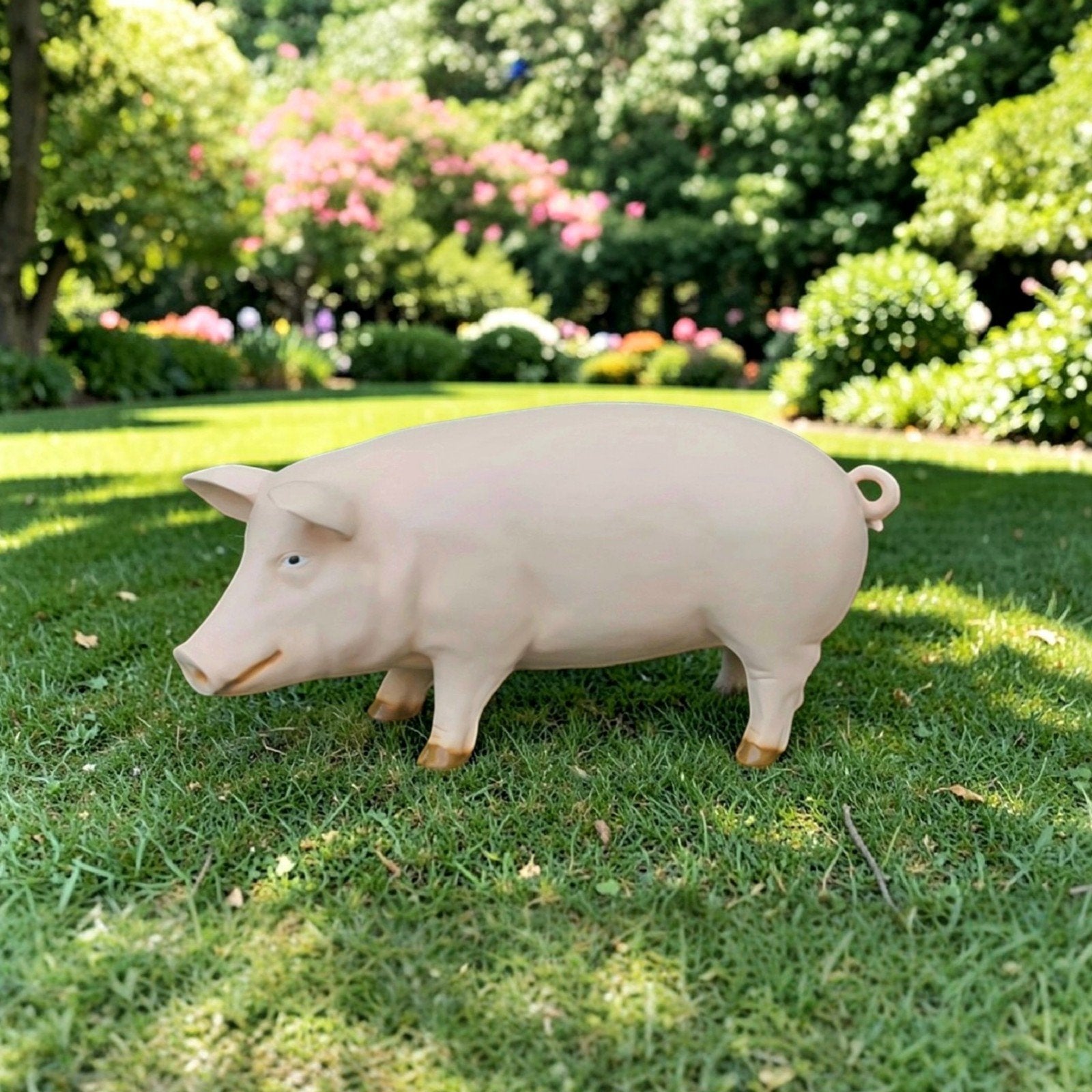 Varken beeld geit beeld koe kunst lammetje kalf beeld,, Tuin en Terras, Tuinbeelden, Ophalen, Nieuw, Kunststof, Dierenbeeld