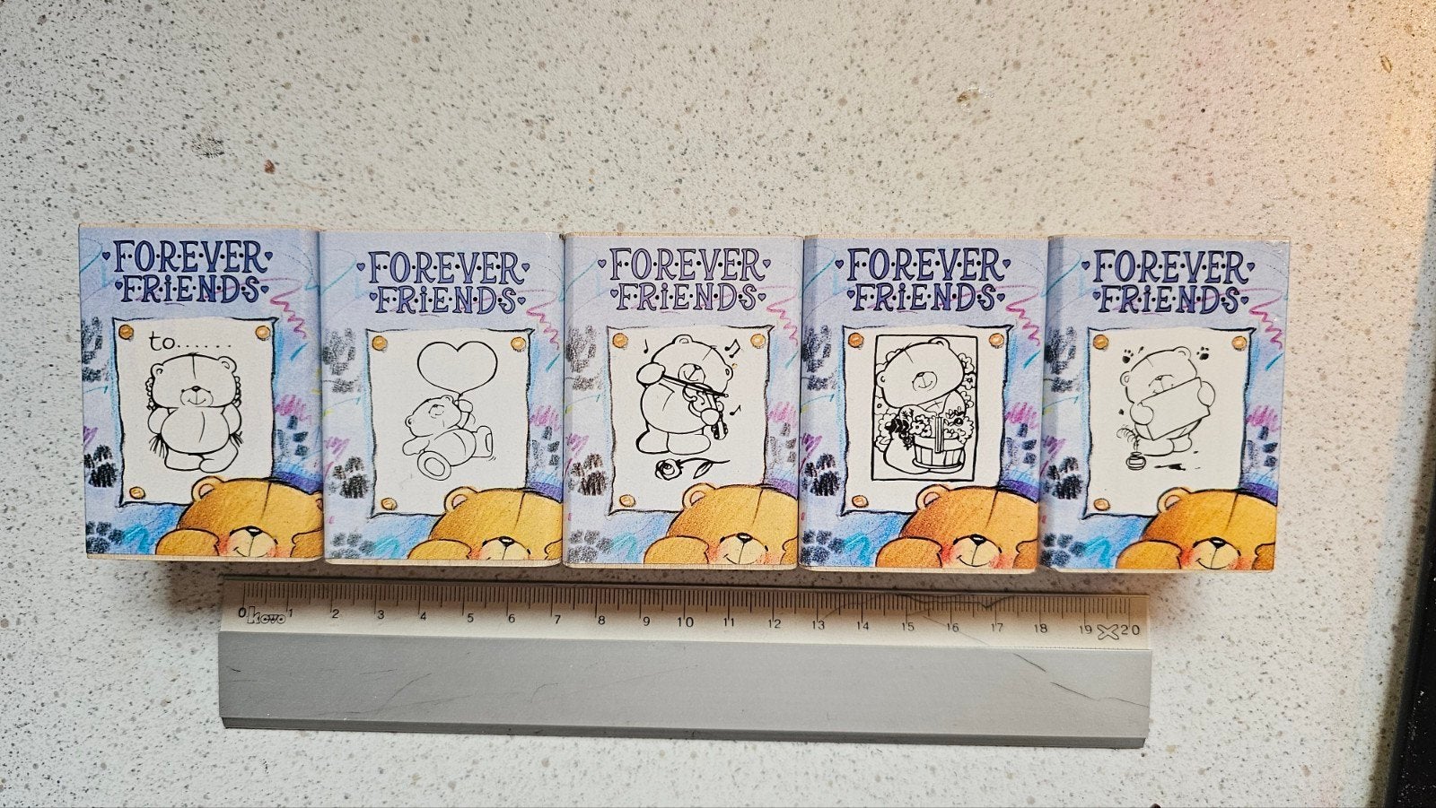Nieuwe Forever Friends Houten Stempels Set, Ophalen of Verzenden, Nieuw, Houten stempel