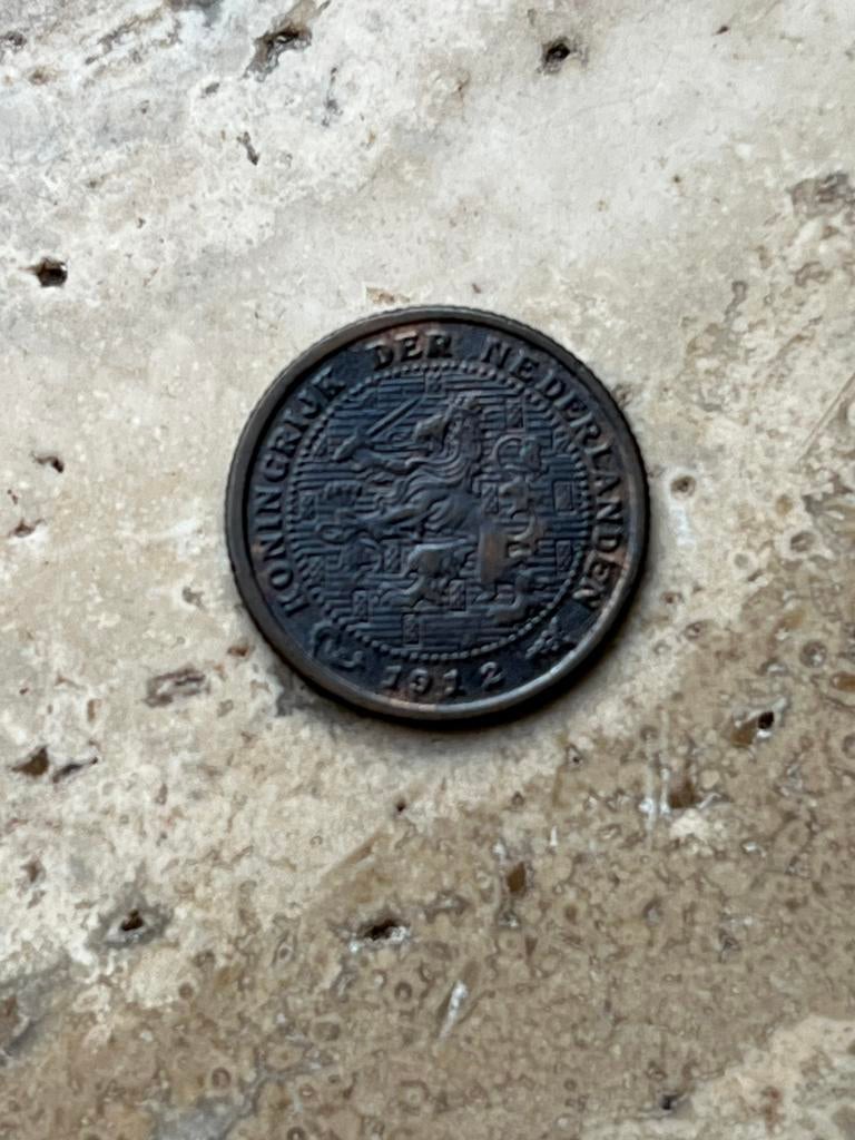 1/2 cent 1912 Wilhelmina , zeer mooie kwaliteit, Postzegels en Munten, Munten | Nederland, Ophalen of Verzenden, Koningin Wilhelmina