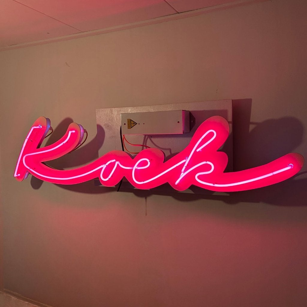 Koek neon letters, Ophalen, Gebruikt, Lichtbak of (neon) lamp