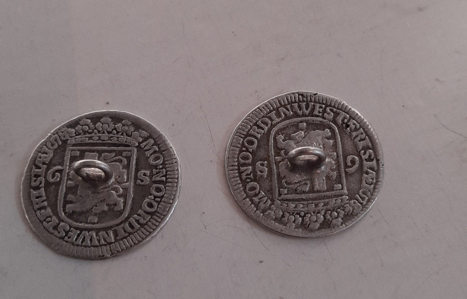 Zilveren broekstukken/broeksknopen, Ophalen of Verzenden