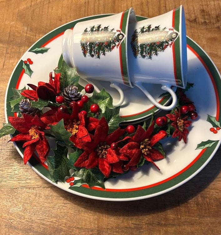 AM/63 Kerstservies met Kerstboomdecoratie, Overige merken, Klassiek, Ophalen of Verzenden, Zo goed als nieuw