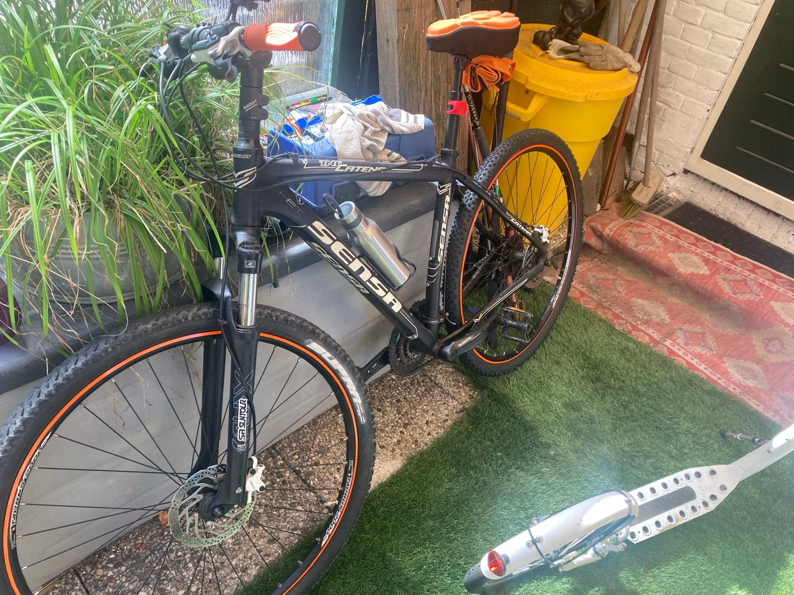 Sensa mountainbike met schijfremmen en vering, Gebruikt, Hardtail, Heren, Schijfrem