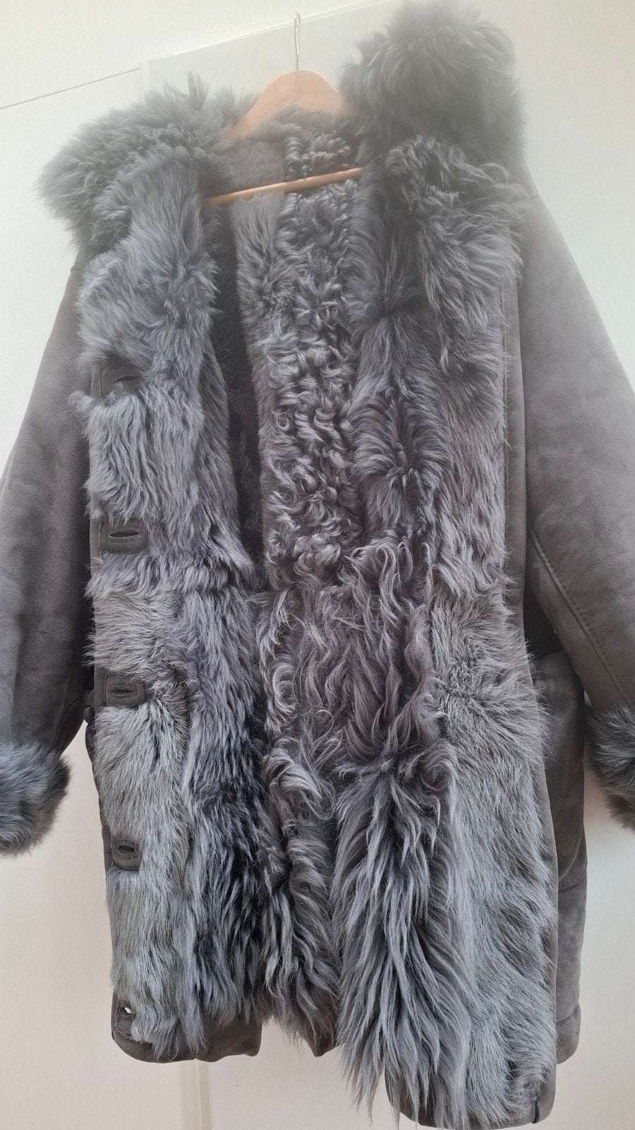 Toscaans Shearling lamsvacht lammycoat van Pelsland maat XL, Pelsland, Maat 46/48 (XL) of groter, Ophalen of Verzenden, Zo goed als nieuw