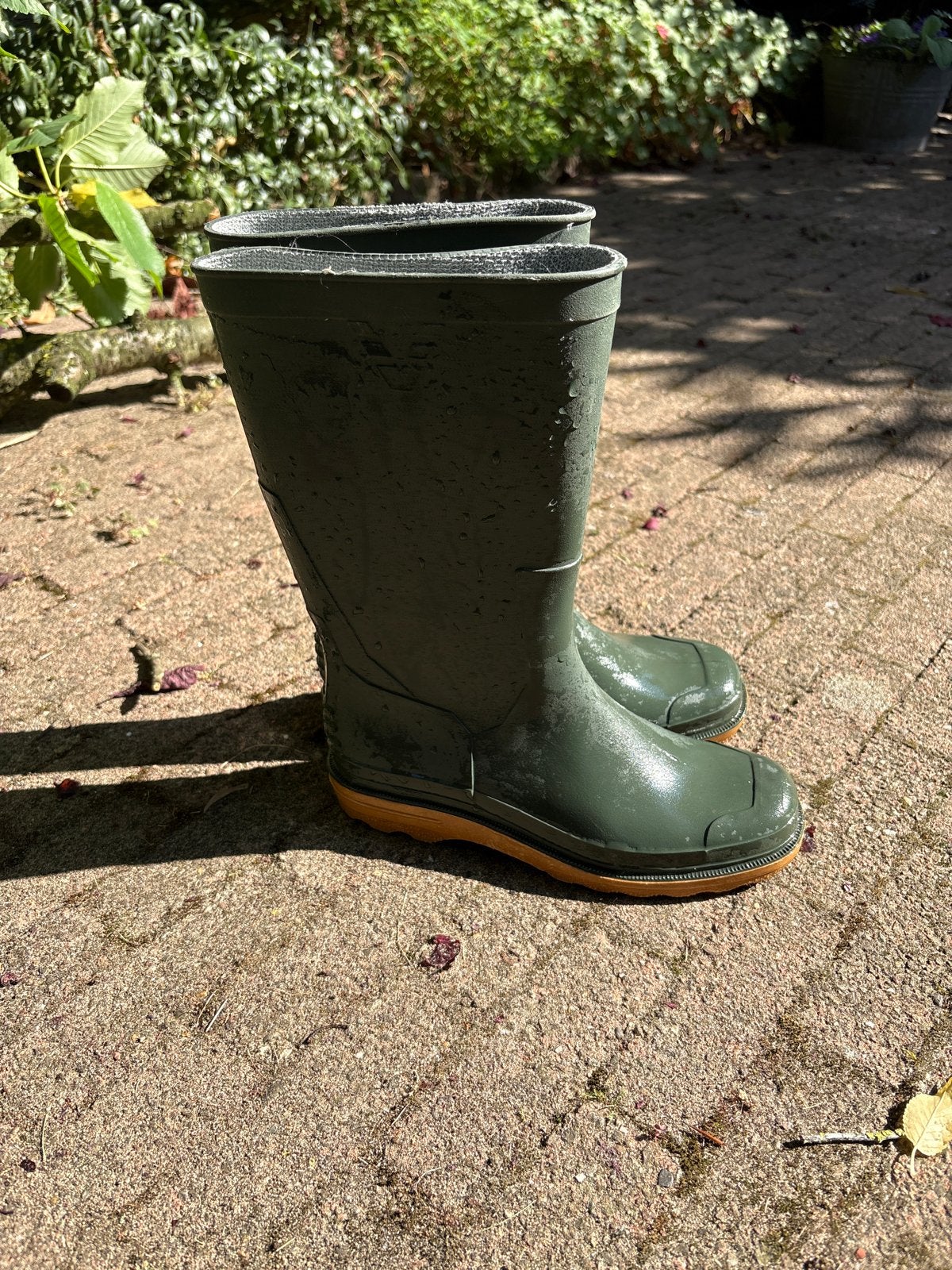 Groene rubberen laarzen - Maat 36, Tuin en Terras, Werkkleding, Ophalen of Verzenden, Gebruikt, Dames, Laarzen